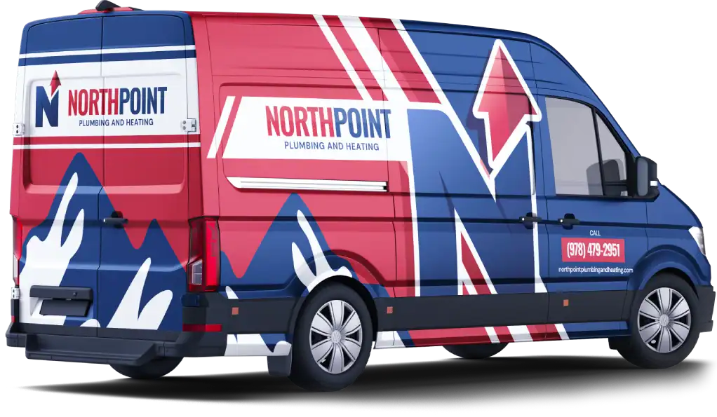 North Point Plumbing and Heating service vehicle or team